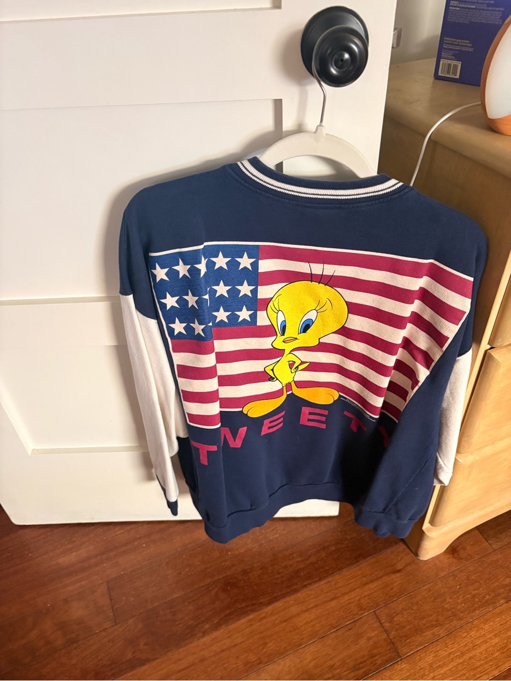 Warner Bros. Navy, White & Yellow Tweety Bomber Jacket
